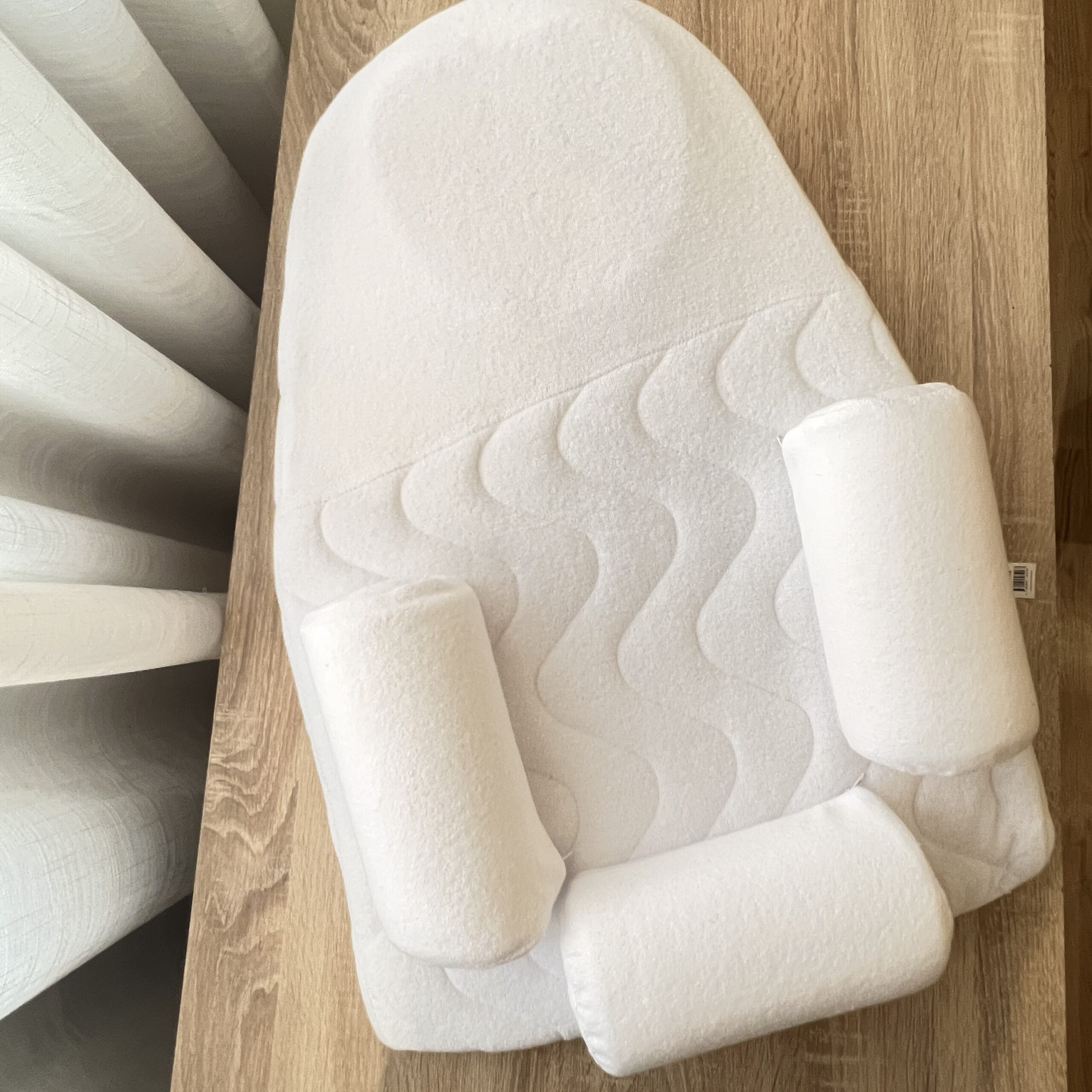 Coussin Anti-reflux Bébé - Cale Inclinée Ergonomique Nouveau-né Pour Sommeil, Alimentation Et Allaitement, Blanc, Lavable
