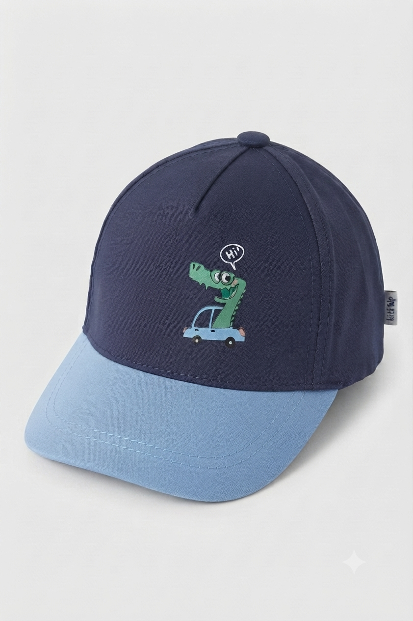 Casquette de Protection Bébé Solaire - Motif garcon