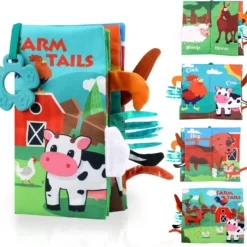 Livre Bébé Interactif en Tissu