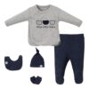 Pack naissance 5 pcs coton 0-3 mois - petits oursons