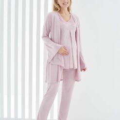 Ensemble 3 pièces pyjama grossesse et allaitement 