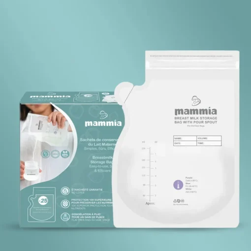 Sachets de Conservation du Lait Maternel – Pack de 25 – Marque Mammia