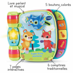 Super Livre enchanté des Baby loulous bleu - Vtech