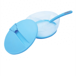 Assiette à compartiments avec cuillère silicone - Bebekevi