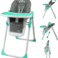 Chaise Haute Évolutive Télescopique Bambisol – 6 Hauteurs & Dossier Inclinable