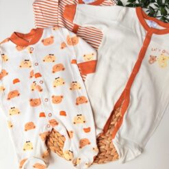 allobebe-allobebe-allobebe-Pack 3 Grenouillères Bébé – Confort Quotidien & Douceur Essentielle