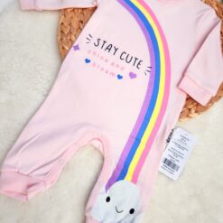 Grenouillère Stay Cute en Rose - Necix