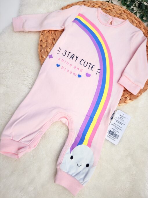Grenouillère Stay Cute en Rose - Necix