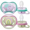 Lot de 2 Sucettes Ultra Air Fille 0-6m - Philips Avent