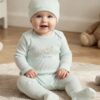 Ensemble Naissance bébé coton organique mint  – Caramell Baby