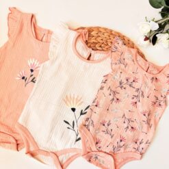 Lot 3 Bodies d'été Respirants & coton Doux - Motifs et Plaisir