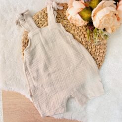 Tenue de plage estivale en lin pour bébé