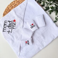 serviette cape Coton avec 4 Mini Serviettes – Douceur, Efficacité & Complétude
