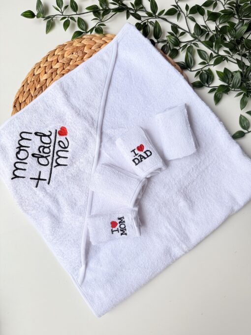 serviette cape Coton avec 4 Mini Serviettes – Douceur, Efficacité & Complétude