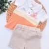 Ensemble bébé short-t-shirt - coton respirant