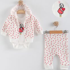 Jogging bébé 3 Pcs Petit Cœur- Douceur et Magie dès la Naissance