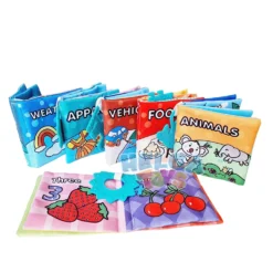 Coffret 6 livres en tissu éducatifs Kids Melody pour bébé dès 0 mois