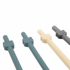 Lot de 4 pailles en silicone - Babyjem