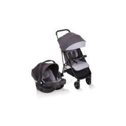 Poussette Breaze Lite™ 2 Travel System Grise + cache pluie - GRACO