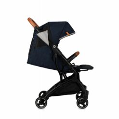 Poussette pliable légère en Noir et Bleu - Ofra - MoMi