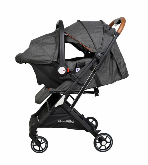 Poussette valise Duo avec maxi Cosi Gris - monbebe
