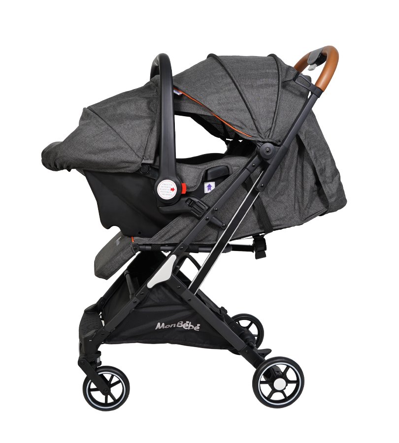 Poussette Valise Duo Avec Maxi Cosi Gris Monbebe Allo Bebe Maroc