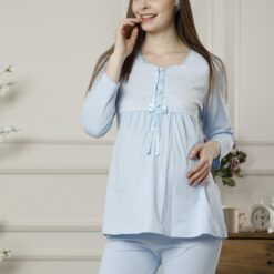 Pyjama 2 Pièces Grossesse et Allaitement - douceur et confort