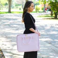 Valise maternité bébé Hera rose