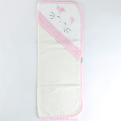 Sortie de bain Brodée mini chaton rose - sebi