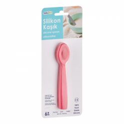Cuillére souple en silicone couleur Rose- Babyjem