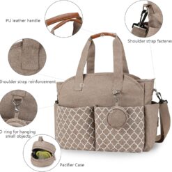 Sac à Langer Tout-en-Un Multi-Poches : L'Organisateur Idéal pour les Mamans