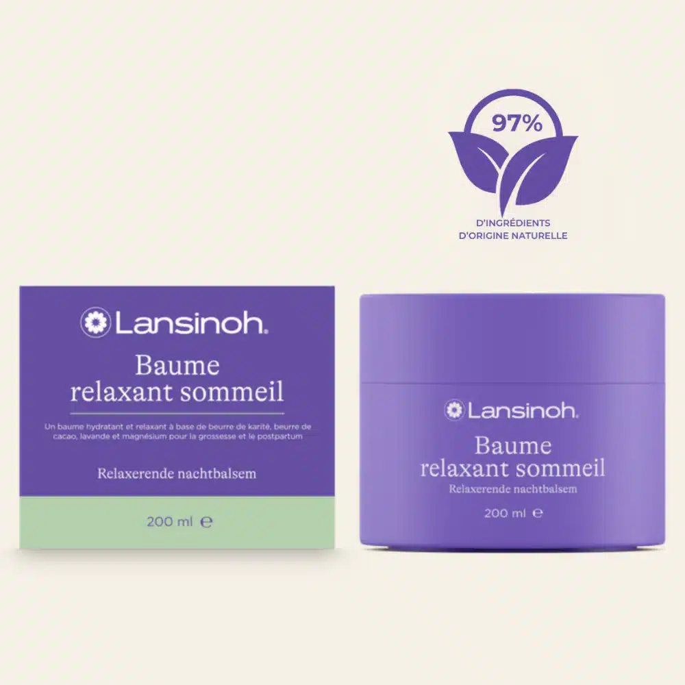 baume relaxant sommeil Lansinoh 200ml – Soin hydratant Apaisant corps et Jambes lourdes