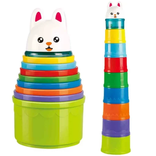 Gobelets Empilables et Animaux 9pcs - Sunlike
