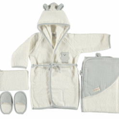 Coffret Peignoir deluxe Coton et Mousseline - bebekevi
