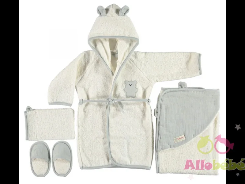 coffret peignoir deluxe coton