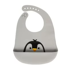 Bavoir En Silicone Gris - Sevibebe