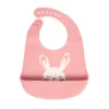 Bavoir En Silicone Rose - Sevibebe