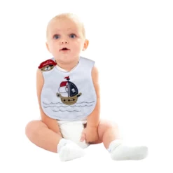 Bavoir Pirate Velcro Latérale – Sevibebe