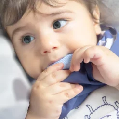Bavoir avec anneau dentition double face - babyjem