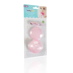Porte Sucette Avec Cordon Rose - Babyjem