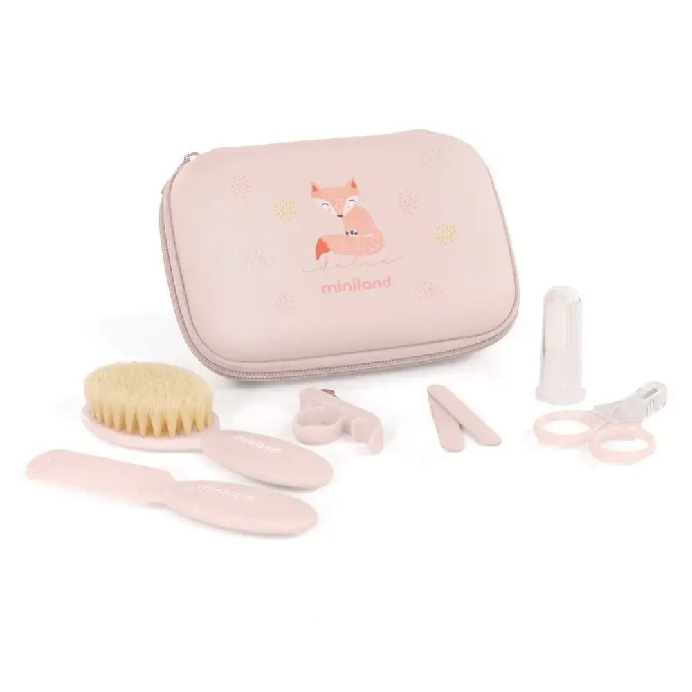 MINILAND - Baby kit rose - Trousse complète pour le soin et l