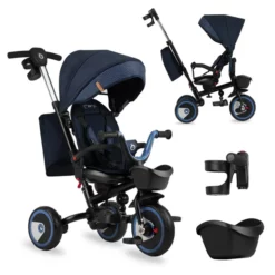 Tricycle MoMi Invidia 360 ° Bleu