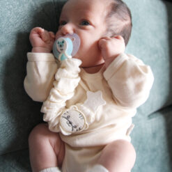 Attache sucette bébé -blanc  babyjem