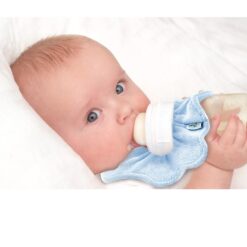 Bavoir anti fuites pour biberons gris  - babyjem