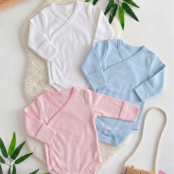 Body Bébé Croisé 100% coton Pur 0-3mois : Douceur et Confort