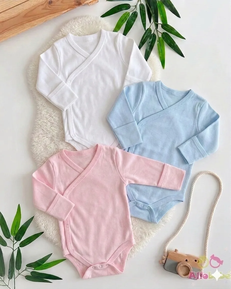 body bébé croisé 100% coton