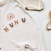 Grenouillère bébé coton à personnaliser