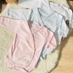 Body Bébé Croisé 100% coton Pur 0-3mois : Douceur et Confort