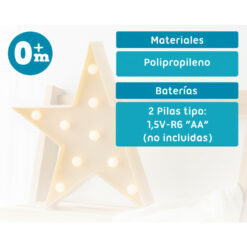 Lampe Led Étoile Jaune Kiokids