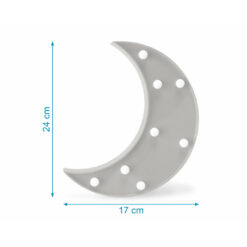 Lampe Led Lune Grise Kiokids